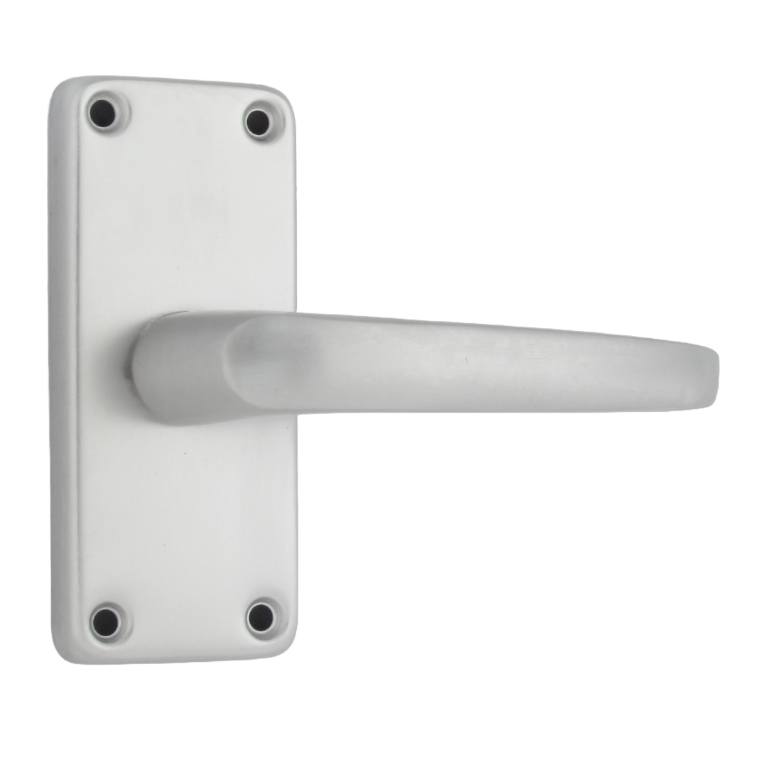 Aluminium Latch Handles Modern Internal Straight Lever Door Handle Pack Satin Silver