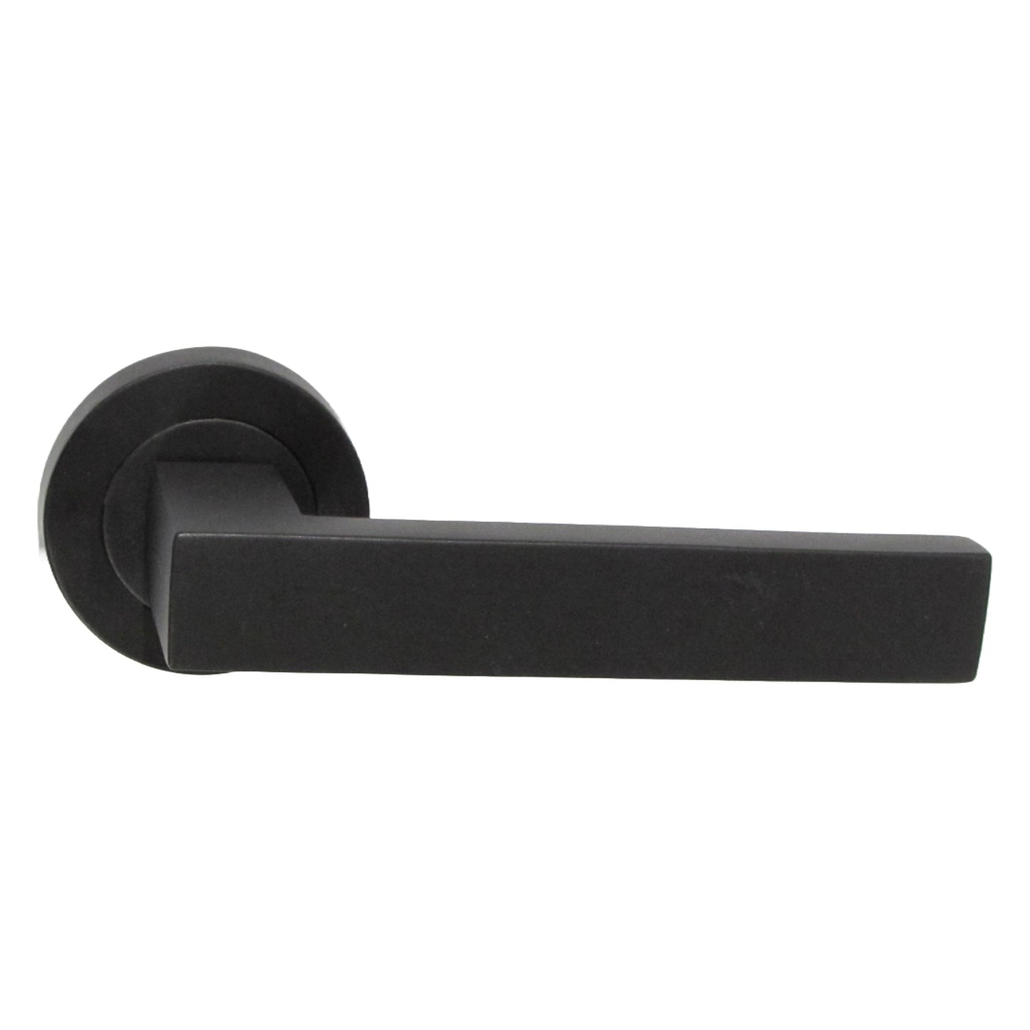 Marketplace JPG companion for Cafri Door Handle Modern Matt Black Rectangular Lever on Rose Internal Latch Handles