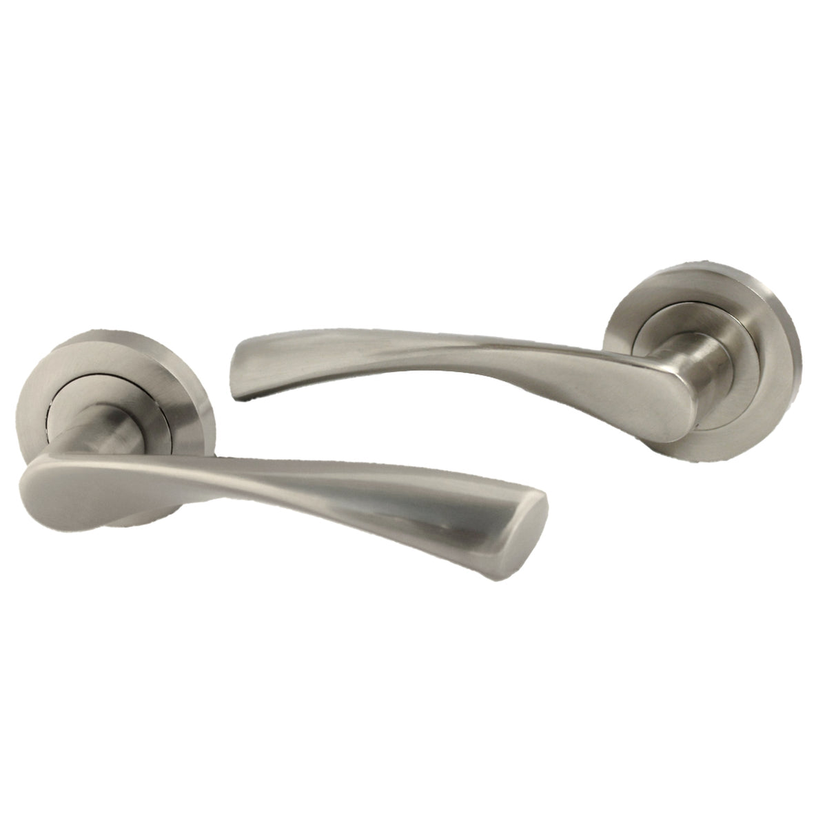 Marketplace JPG companion for Astrid Door Handles Latch Twist Lever on Rose - Satin 120mm - 50mm
