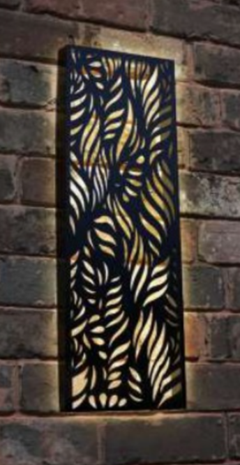 Metal Leaf Solar Wall Panel Small/Large