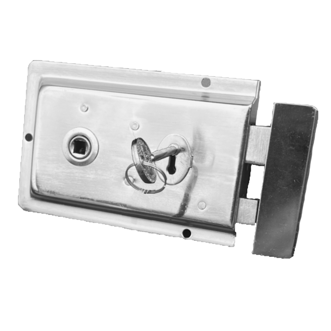 Chrome Fluted Rim Lock Door Knob Old Vintage Victorian Style Knobs