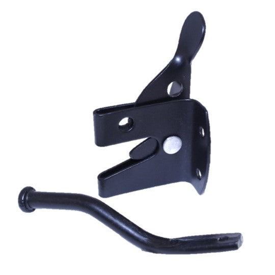 Loquet de portail automatique pour jardin et cour - Finition noire