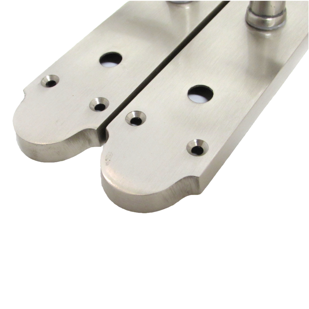 Epsom Door Handles Bathroom Lock Scroll Lever - Satin