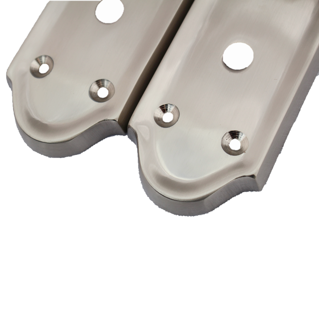 Ashford Door Handle Bathroom Lock Scroll Lever - Satin Bath Pack