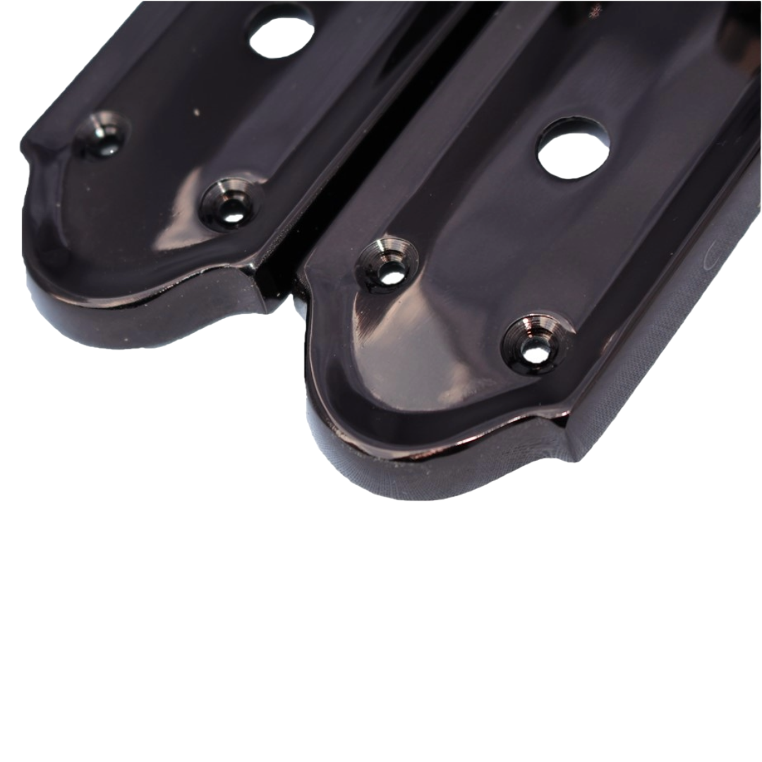 MULTIPACK Door Handles Ashford Bathroom Lock Scroll Lever Black Nickel 1/4/6 Pairs