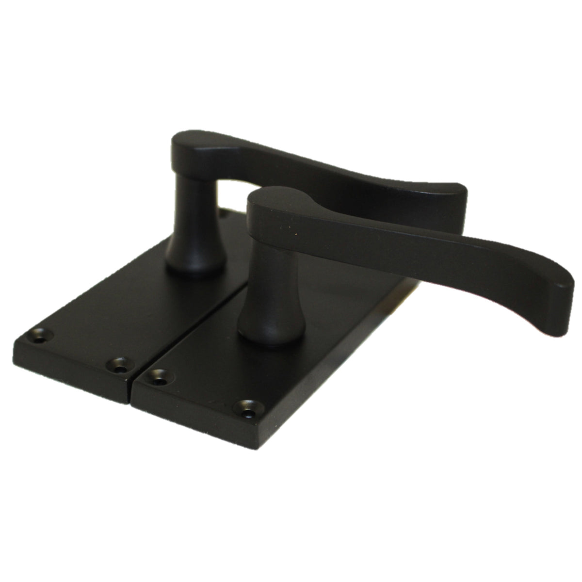 Marketplace JPG companion for Door Handles Scroll Lever Internal Latch - Matt Black Pack Hinges 118 X 40mm