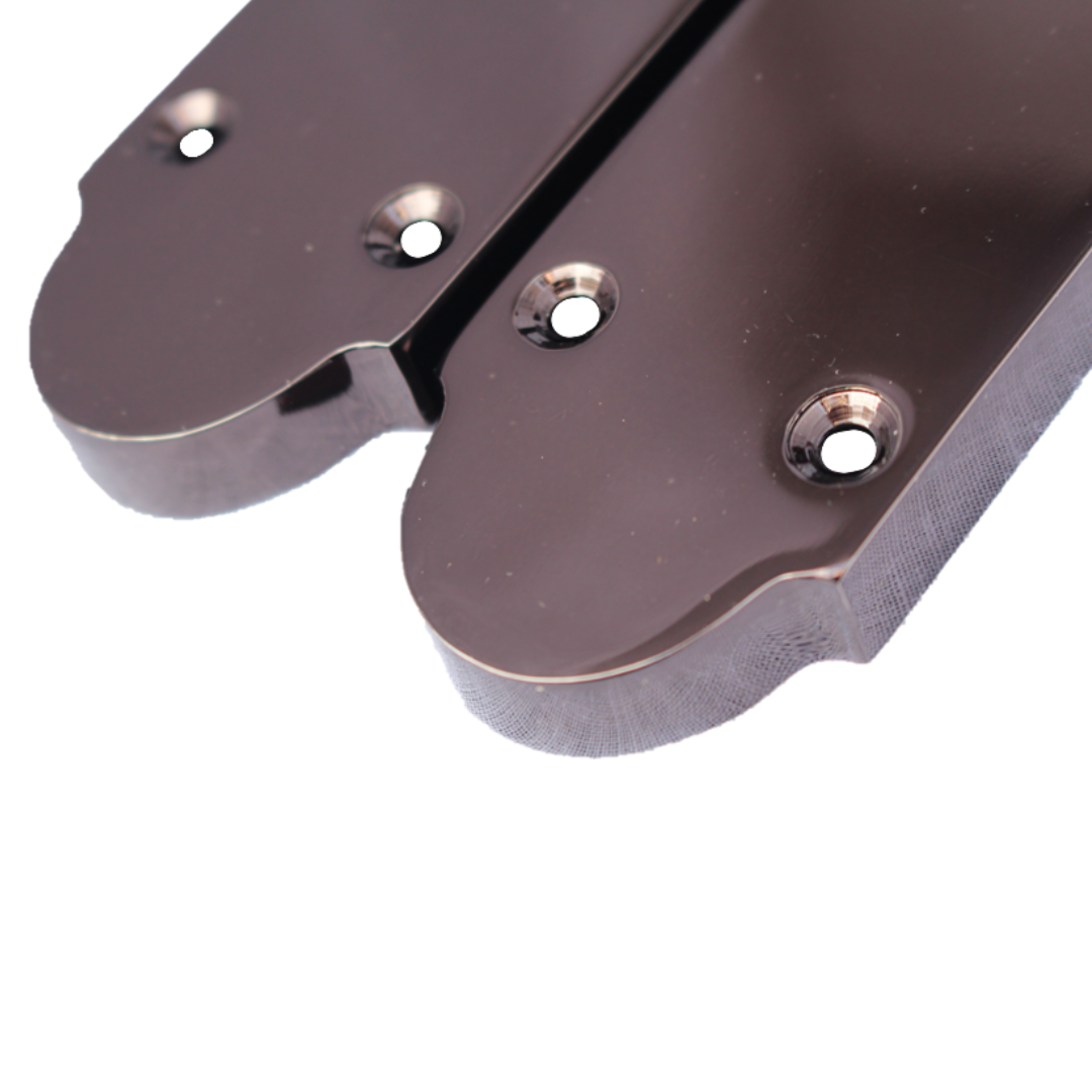 Epsom Door Handle Latch Scroll Lever - Black Nickel