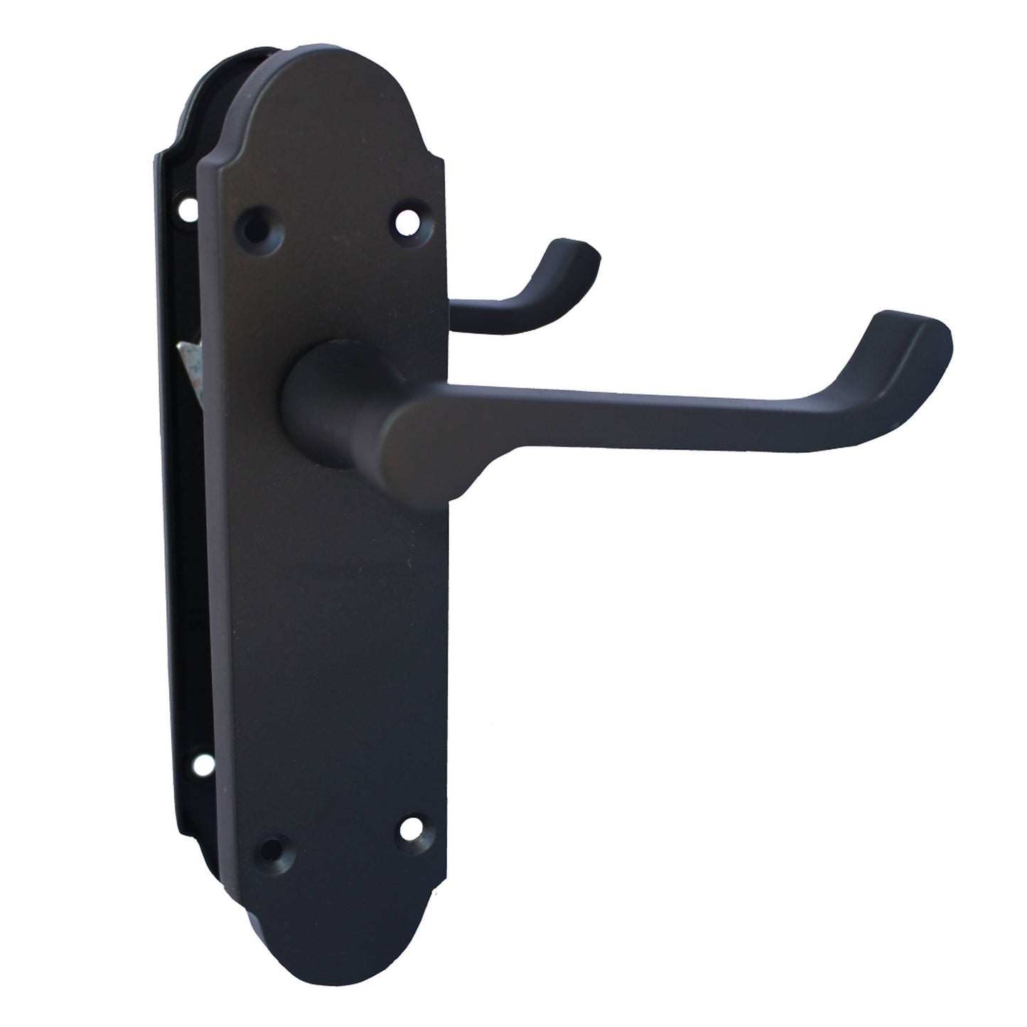 Marketplace JPG companion for Epsom Door Handle Latch Victorian Scroll Lever - Matt Black - 170mm X 42mm