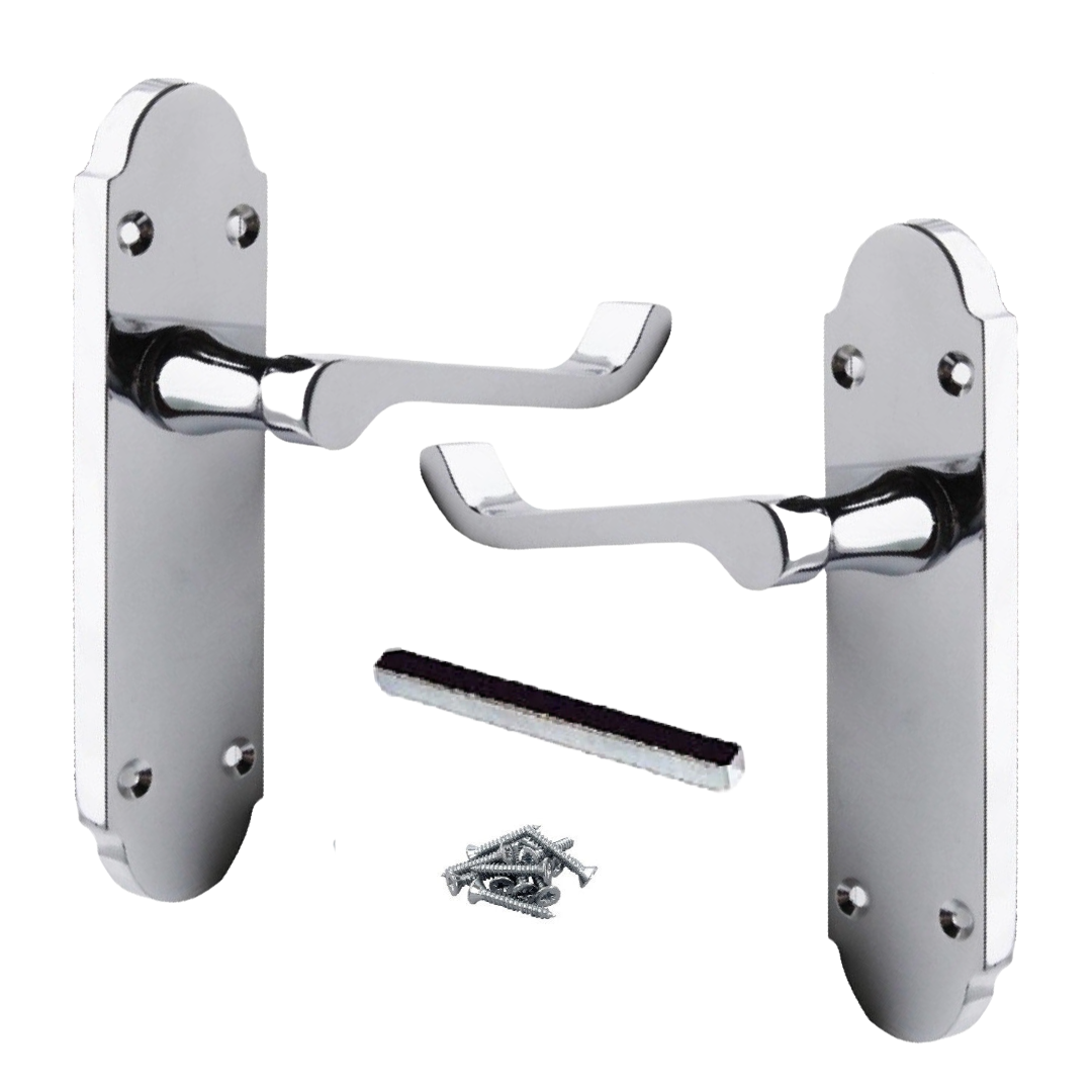 Poignée de porte Epsom à levier style victorien - Chrome