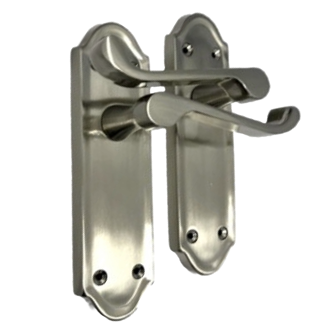 Ashford Door Handle Internal Latch Scroll Lever - Satin