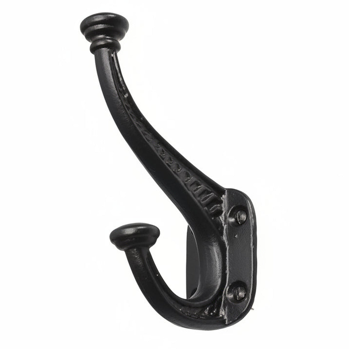 Old Hill Ironworks Antique Heavy Duty Hat and Coat Hook Black - 135mm