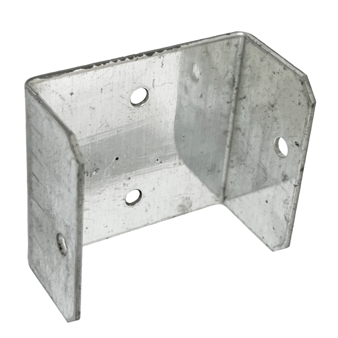 Fence Panel U Clips Brackets for Wooden Posts Galvanised Anti-Rattle Timber Fence Fixings