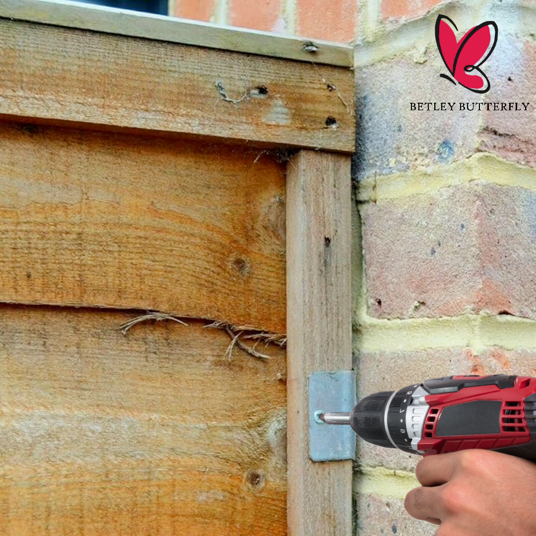 Fence Panel U Clips Brackets for Wooden Posts Galvanised Anti-Rattle Timber Fence Fixings