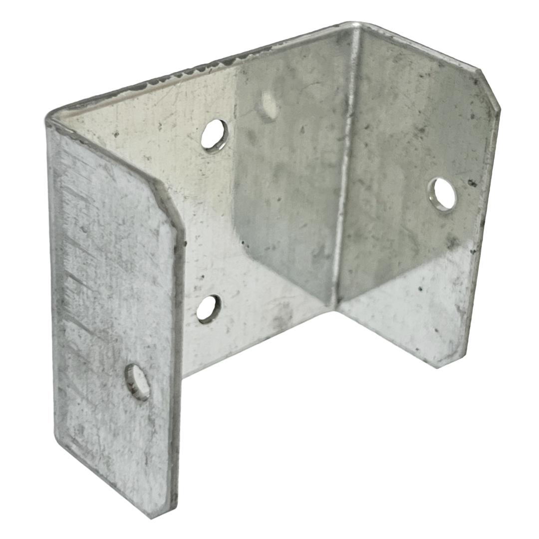 Fence Panel U Clips Brackets for Wooden Posts Galvanised Anti-Rattle Timber Fence Fixings