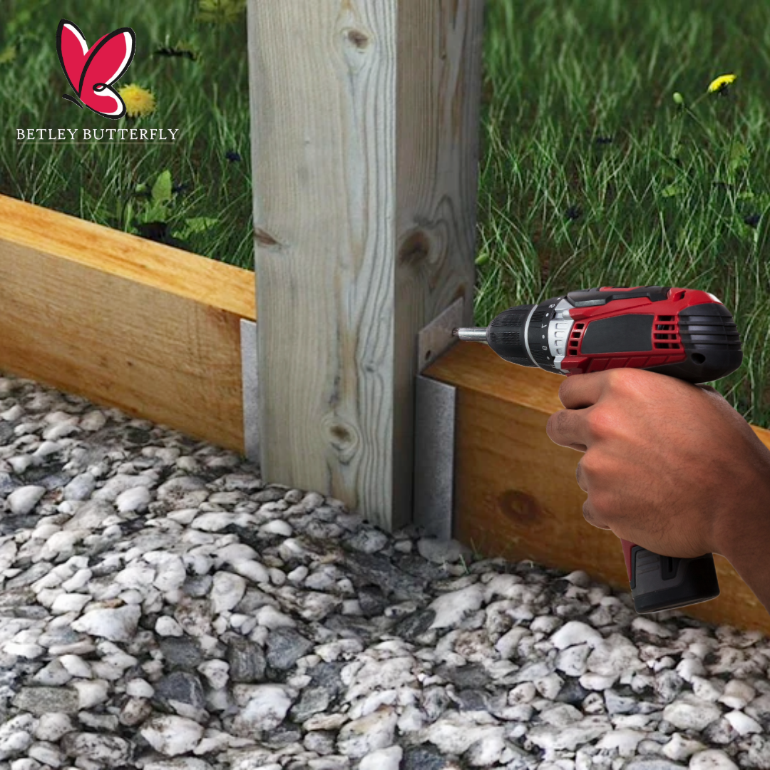 Gravel Board Clips for 50mm Timber Fence Posts Galvanised Heavy Duty Fence Brackets