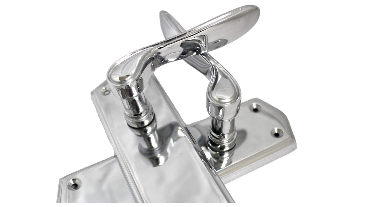 Door Handles Stellar Scroll Lever Latch - Chrome 170 x 50mm