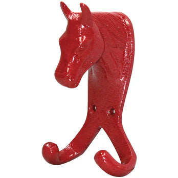 Perry Equestrian Horse Head Double Stable Wall Hook Coat Hook Horse Pony