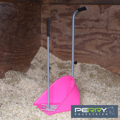 Pelle à fumier de cheval Perry Equestrian Muck Grabber avec poignées rétractables