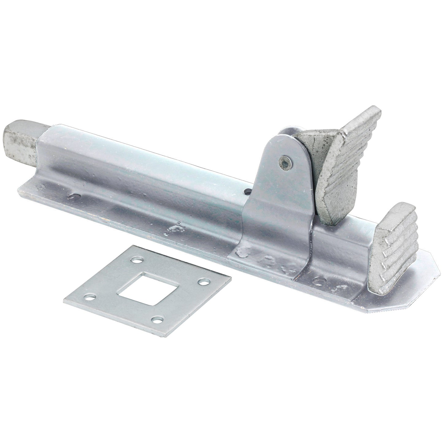 8" Foot Operated Bolt Heavy Duty 200mm Stop Garage Gate Shed Door Zinc Black