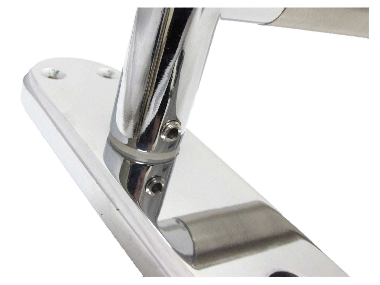 BATHROOM TOILET Door Handle Satin Nickel & Chrome Mitred Interior WC