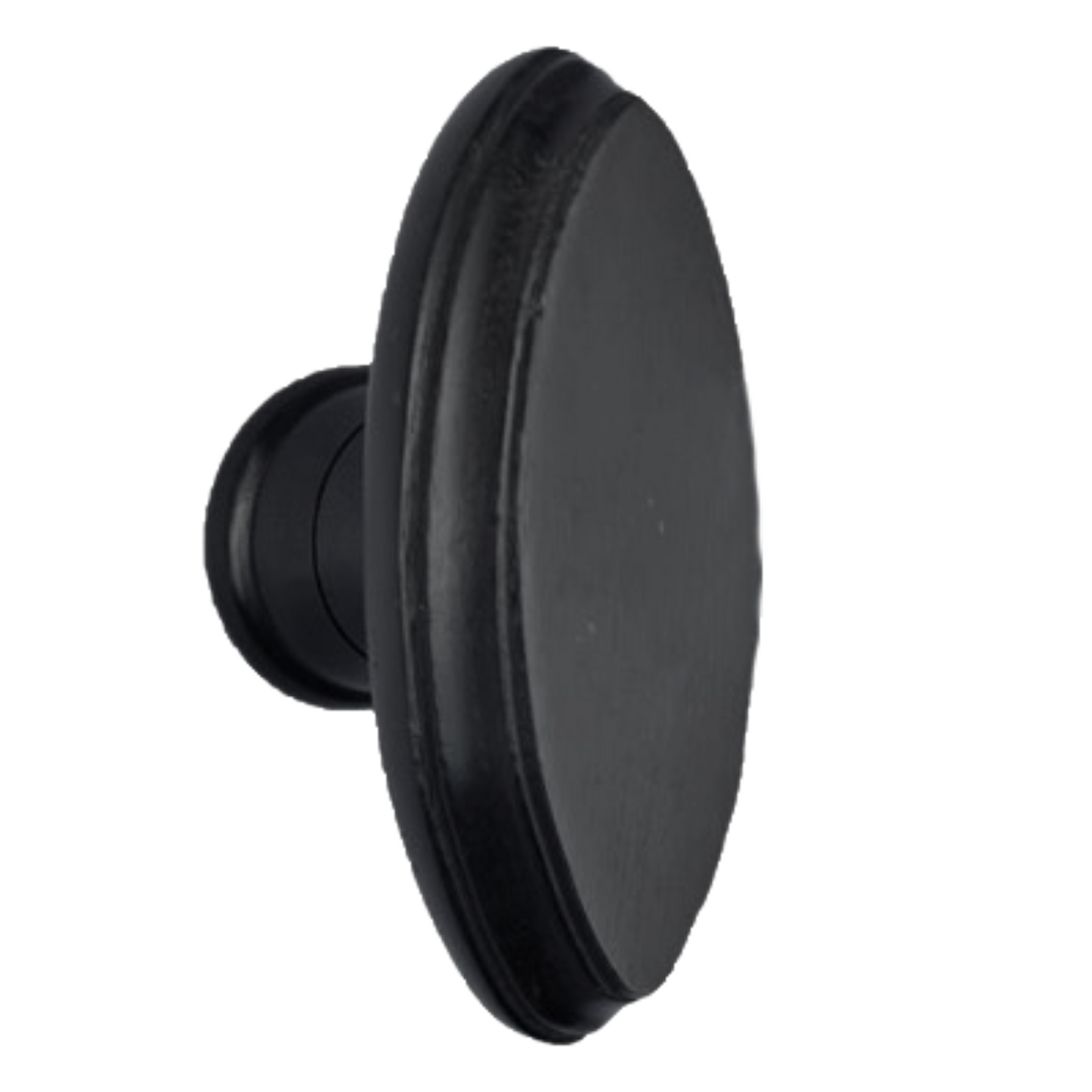 Black Wooden Mortice Door Knob Set, Oval Door Handles with Black Finish