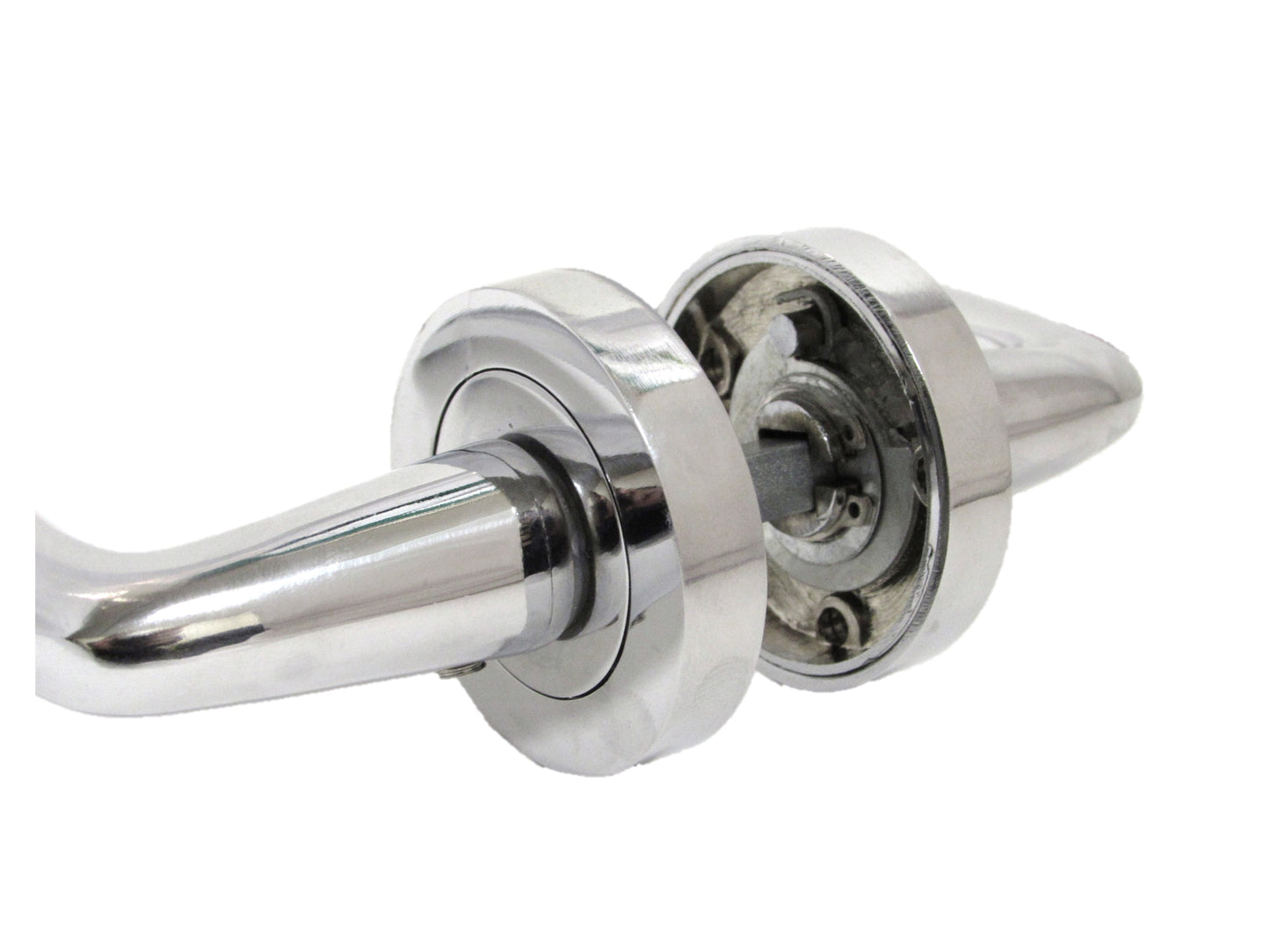 Modern Heavy Duty CARLA STYLE LEVER DOOR HANDLES ROSE POLISHED CHROME SILVER