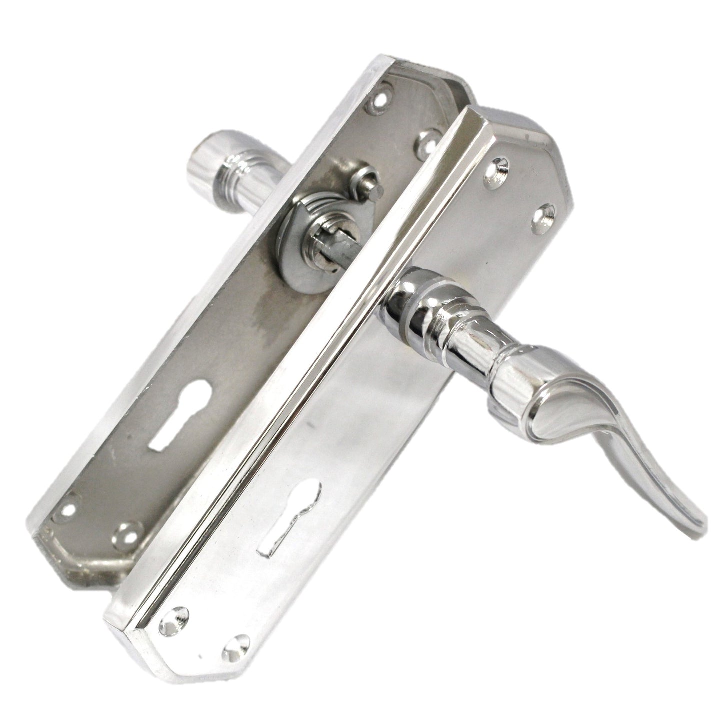 Door Handles Stellar Scroll Lever Internal Lock - Chrome 170mm x 50mm