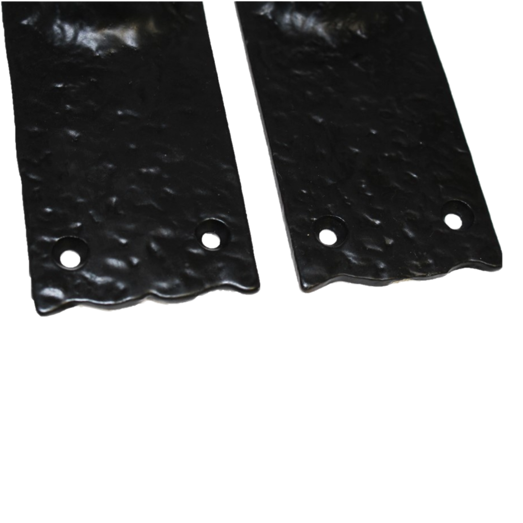 Antique Black Cast Iron Victorian Door Handle Latch Lock Bathroom Handles