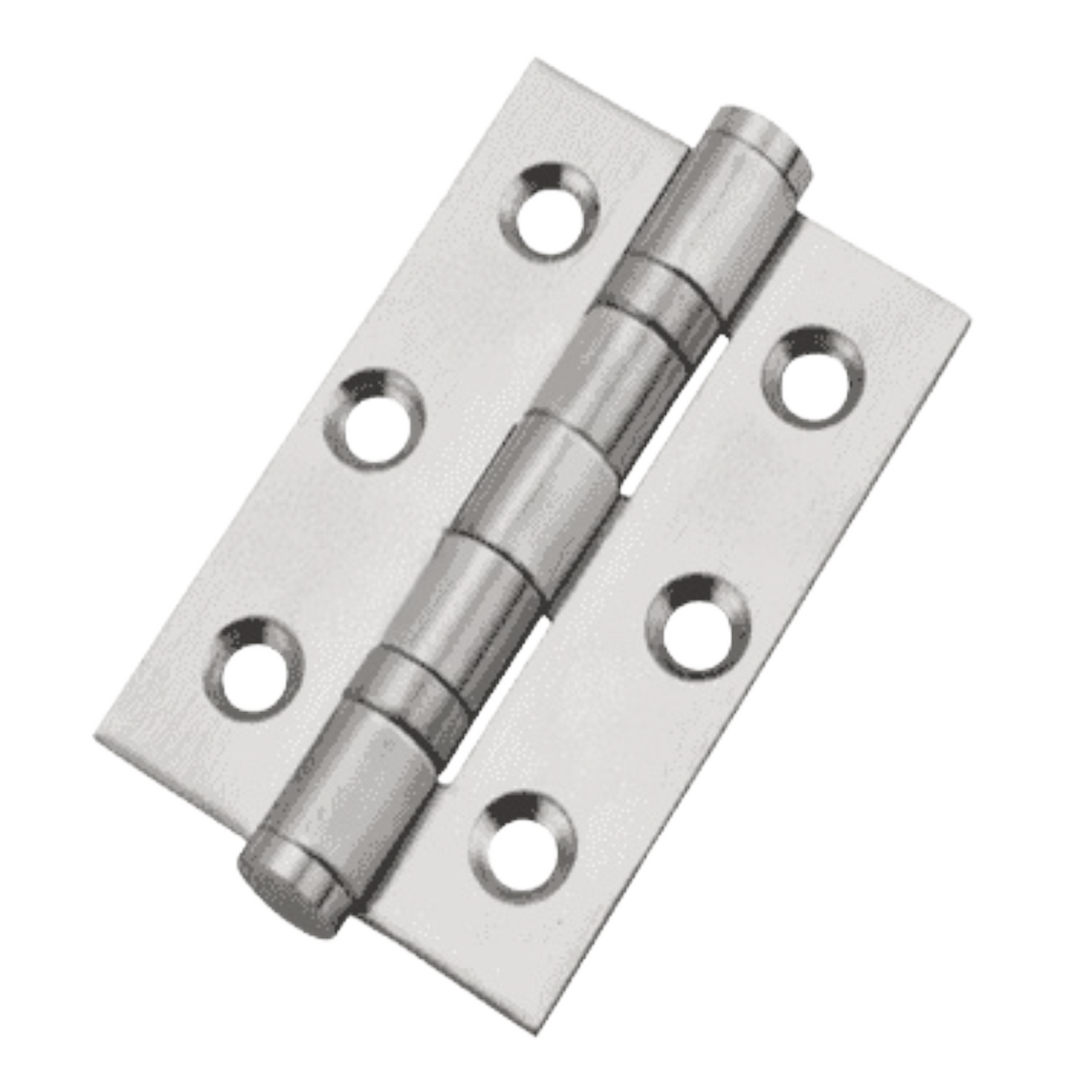 3" (76mm) Stainless Steel Ball Bearing Butt Hinges - Chrome Door Hinges with Screws