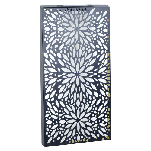 Metal Abstract Flower Solar Wall Panel Small/Large