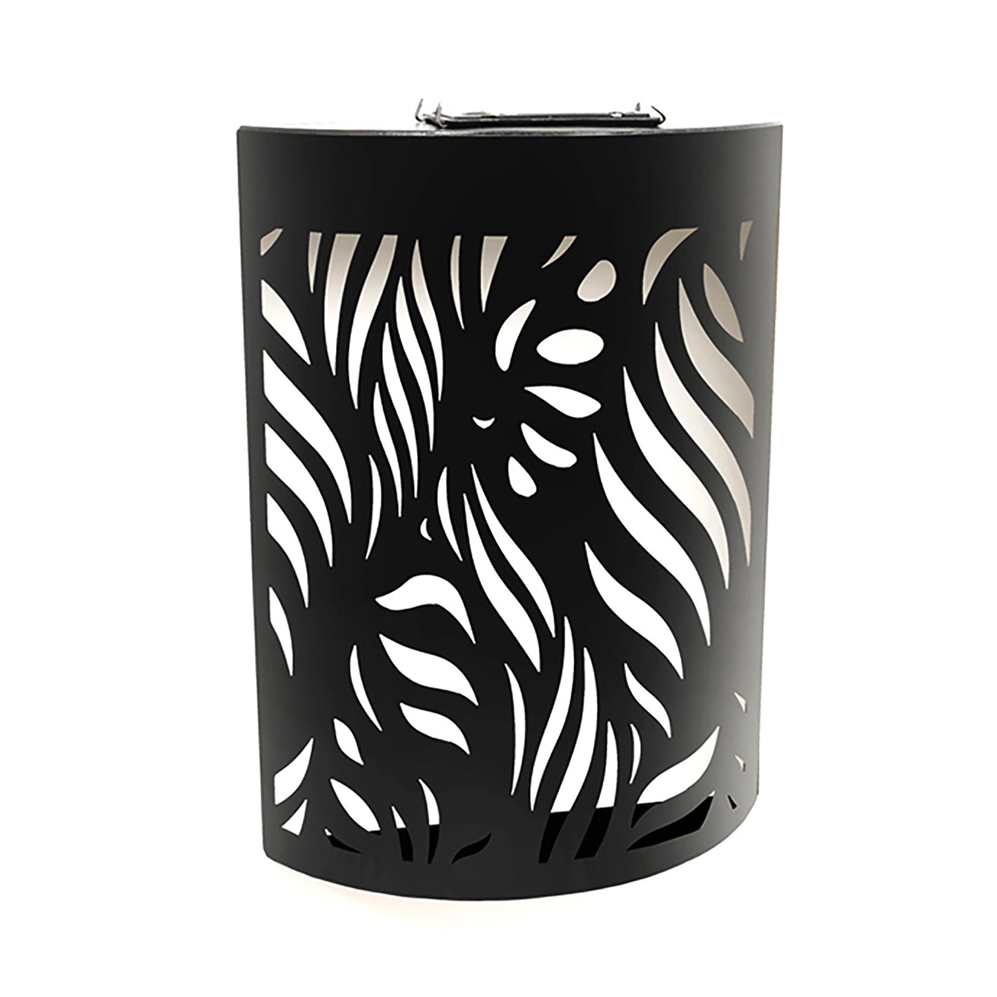 Curved Leaf Solar Wall Panel LED Light Metal Garden Wall Lights