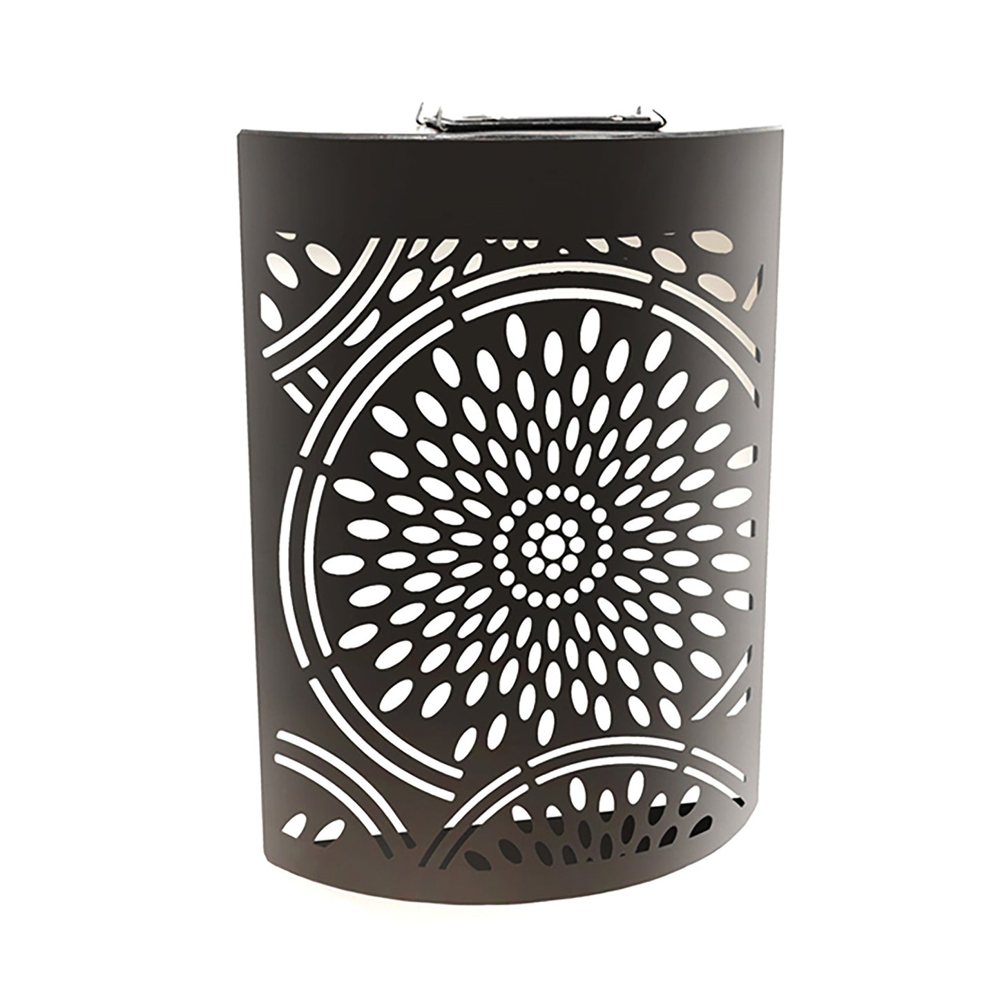 Curved Moroccan Solar Wall Panel LED Light Metal Garden Wall Lights