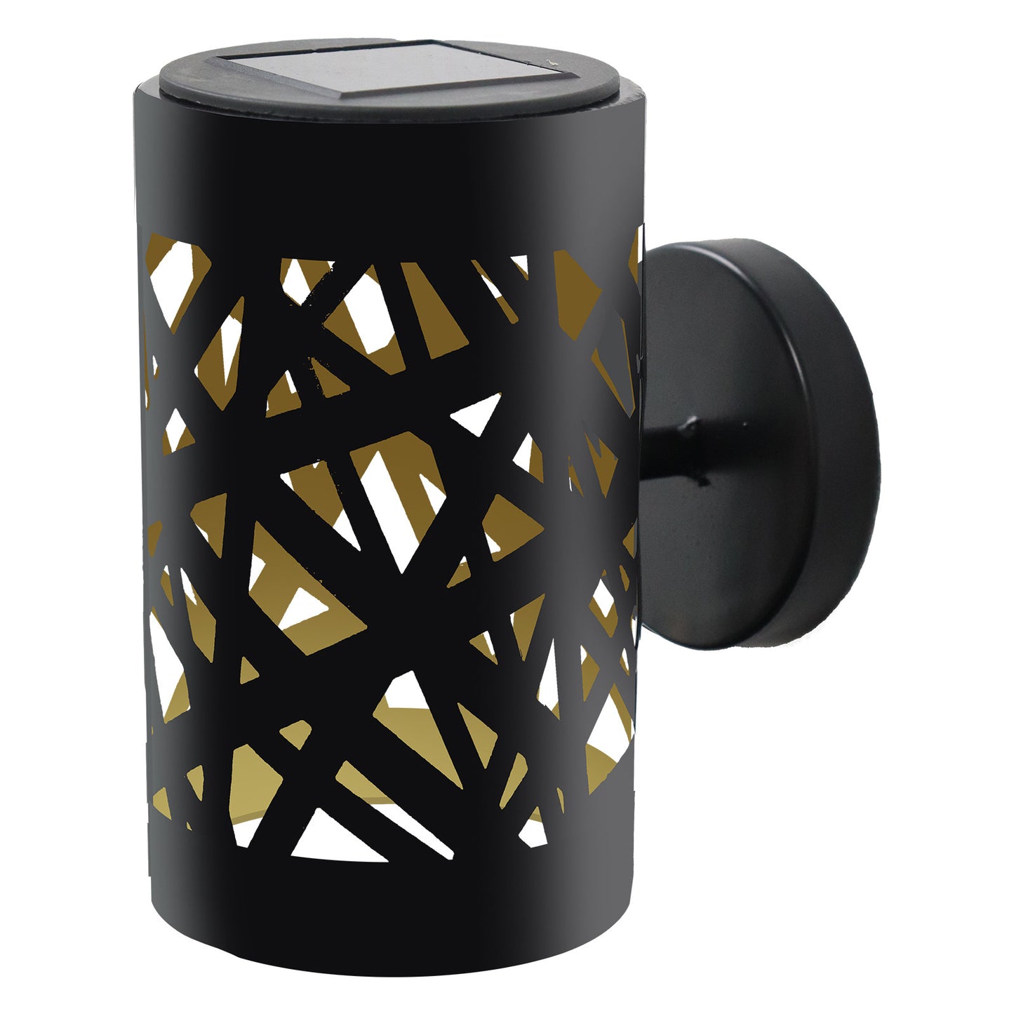 Weave Wall Mounted Solar Light Metal Garden LED Wall Lights