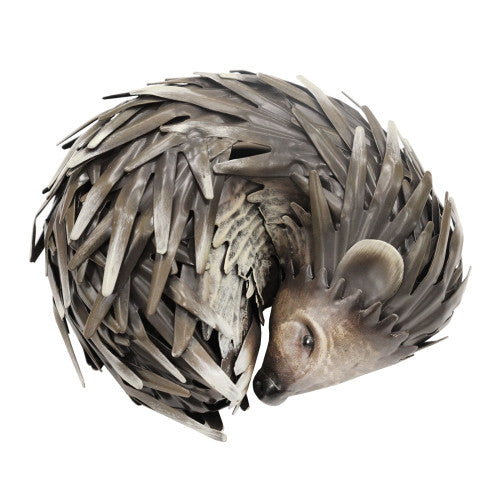 Metal Woodland Sleeping Hedgehog
