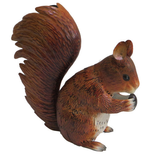 Metal Red Squirrel Garden Sculpture