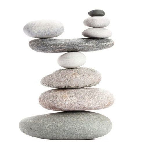 Stone Cairn Resin Sculpture Stack of 9 - Balancing stones Zen Sculpture Garden Decoration - Peace Spa Ornament