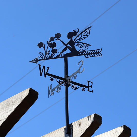 Metal Fairy Silhouette Weathervane