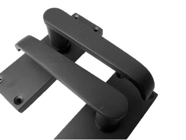 Door Handles Straight Latch Handle - Matt Black 120 x 40mm