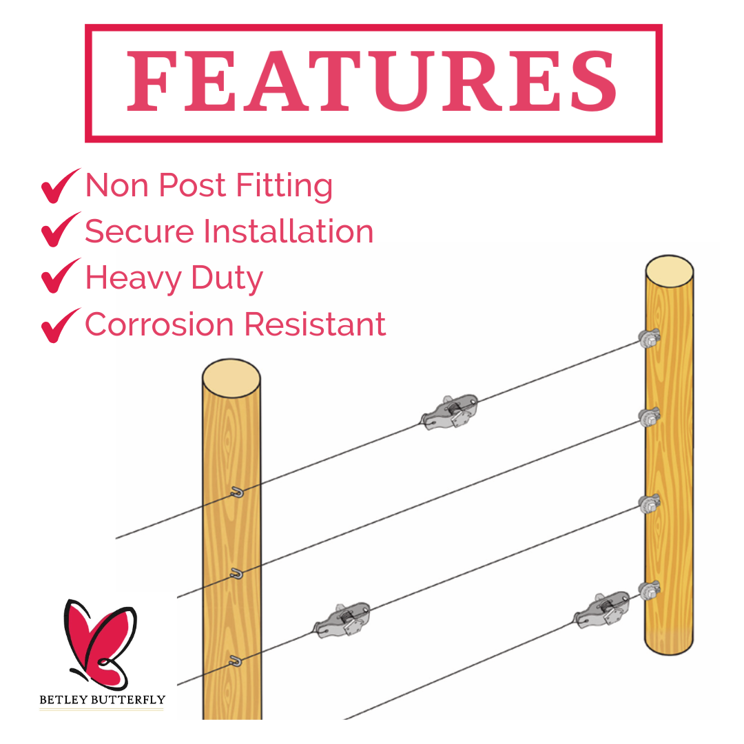 Radisseur 2/5/10 Galvanised Steel Tensioner 4" Rachet Fencing Line Wire Tighten