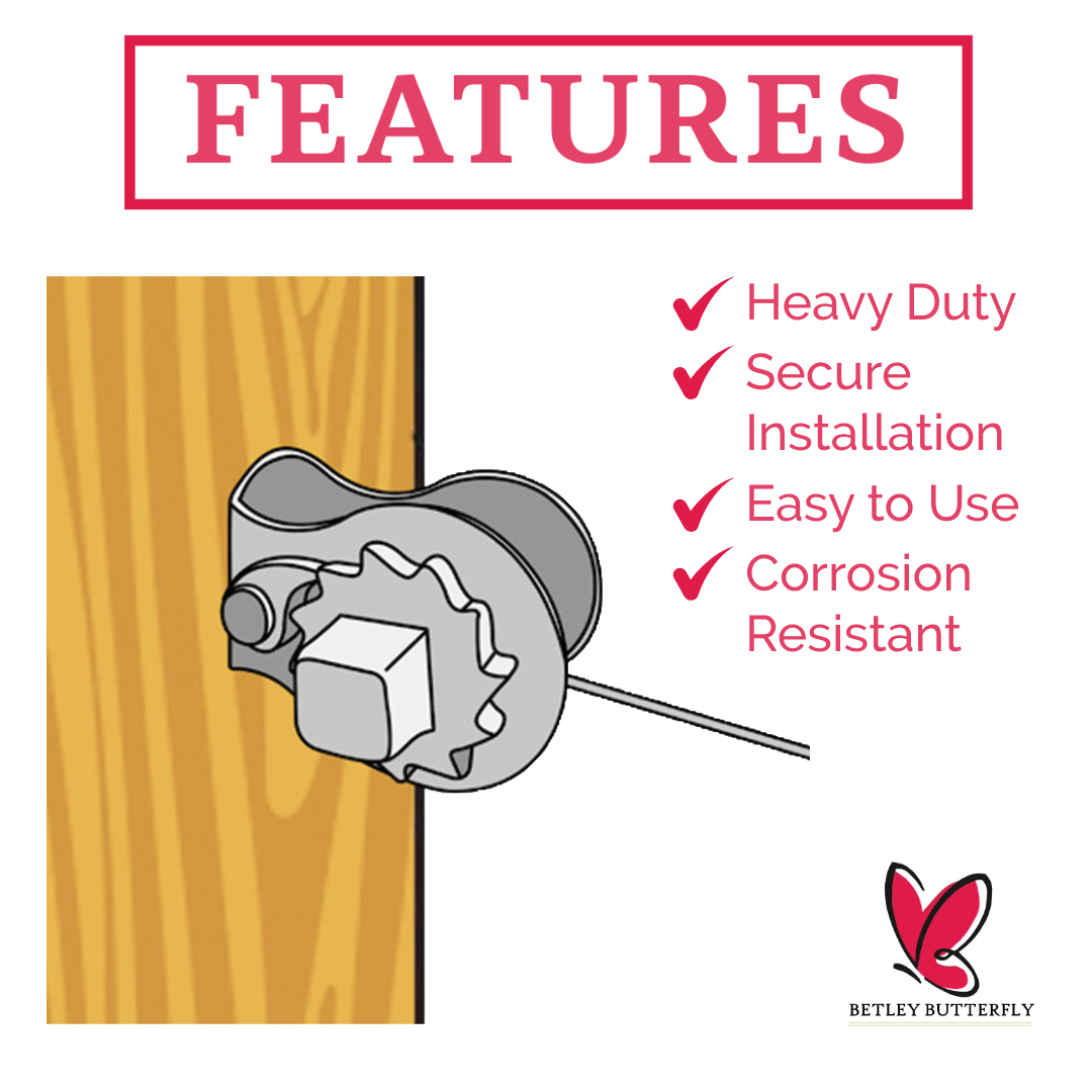 Ratchet Strainer 2/5/10 Galvanised Steel Tensioner 10mm Fencing Line Wire Winder