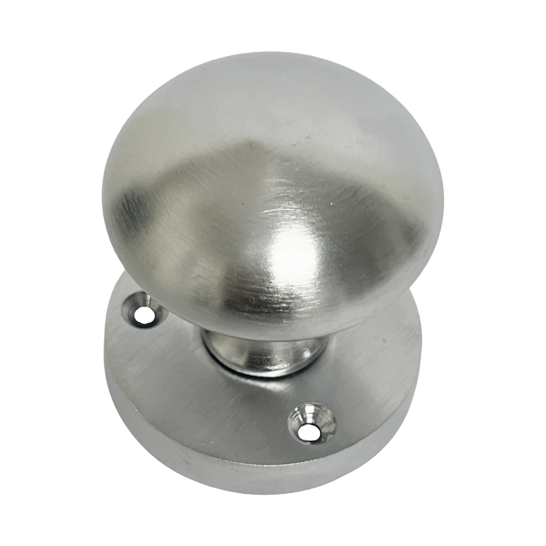 Boutons de porte ronds victoriens à mortaise à ressort - Paquet de loquets satinés 56 mm