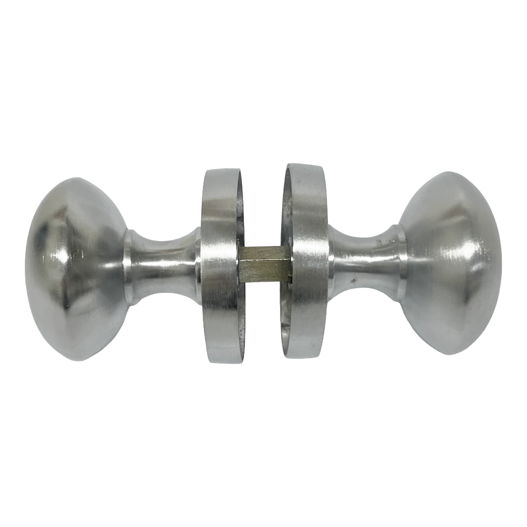 Lot de 1/4/6 paires de boutons de porte à ressort style victorien, satinés
