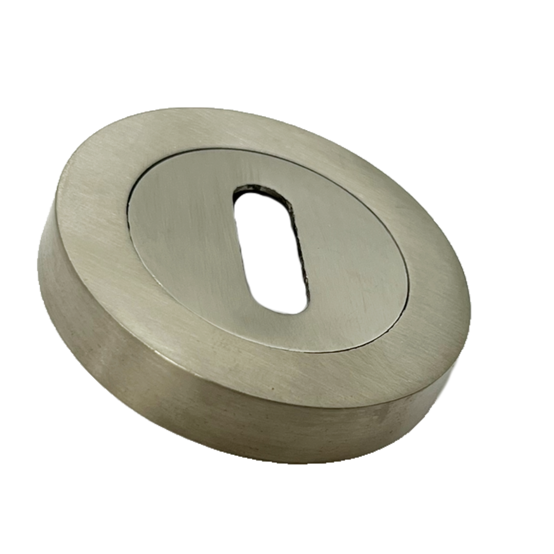 Escutcheon Satin Pair Keyhole Cover Mortice Door Lock Cover