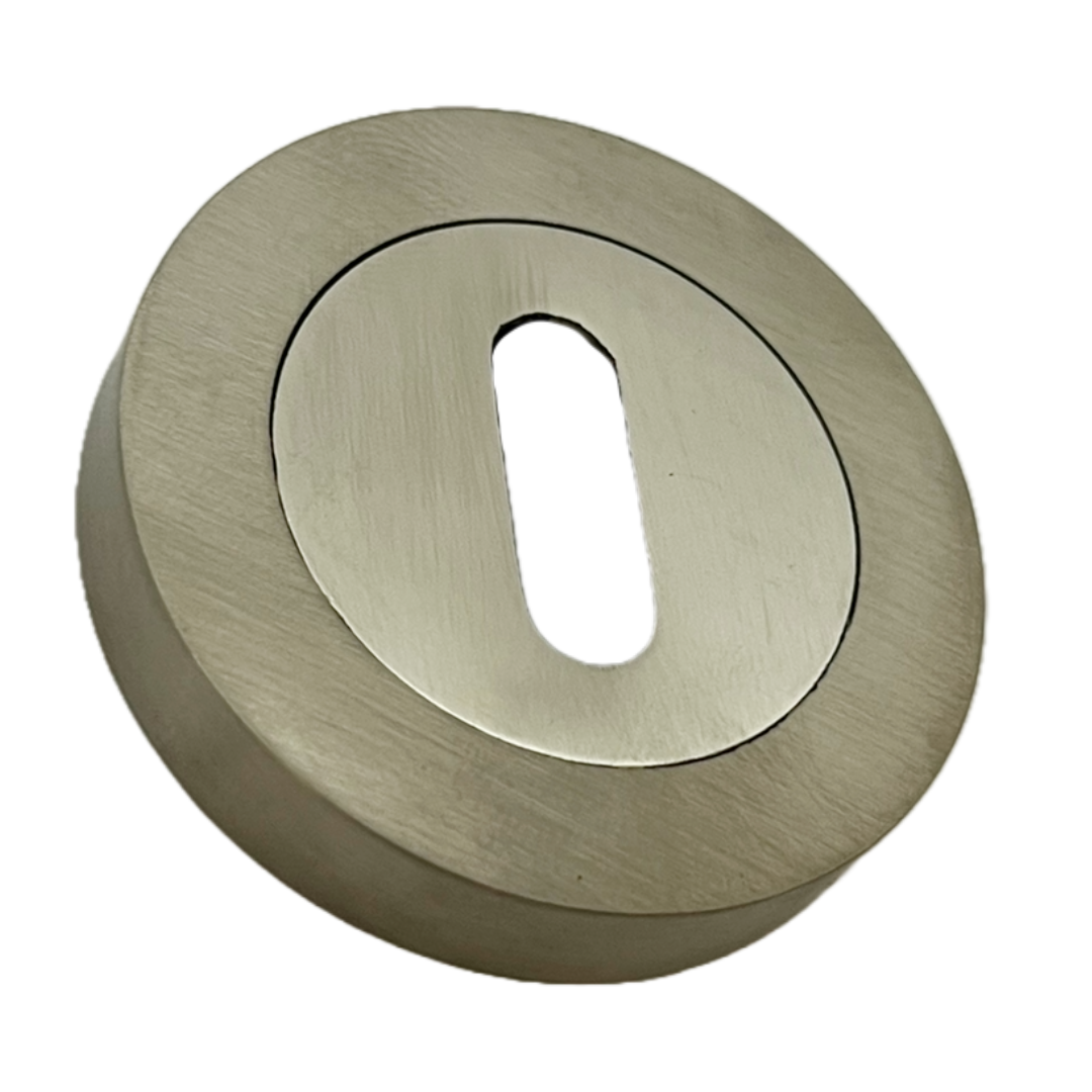 Escutcheon Satin Pair Keyhole Cover Mortice Door Lock Cover