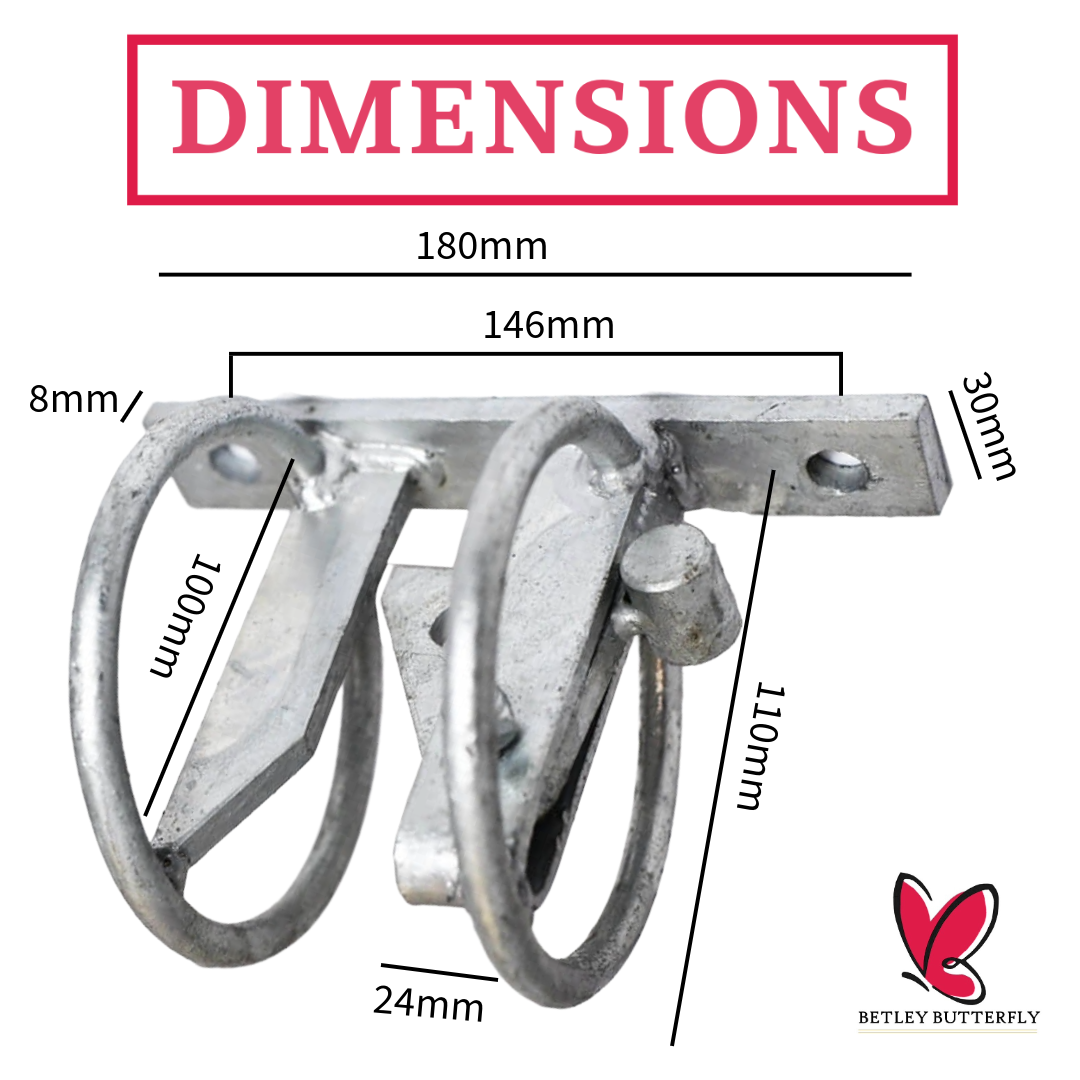 Animal Safety Self-Locking Auto Gate Catch Heavy Duty Galvanised