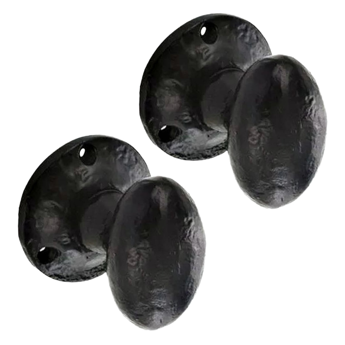 Marketplace JPG companion for Antique Black Oval Mortice Door Knob Set, Cast Iron Traditional Rustic Door Handles