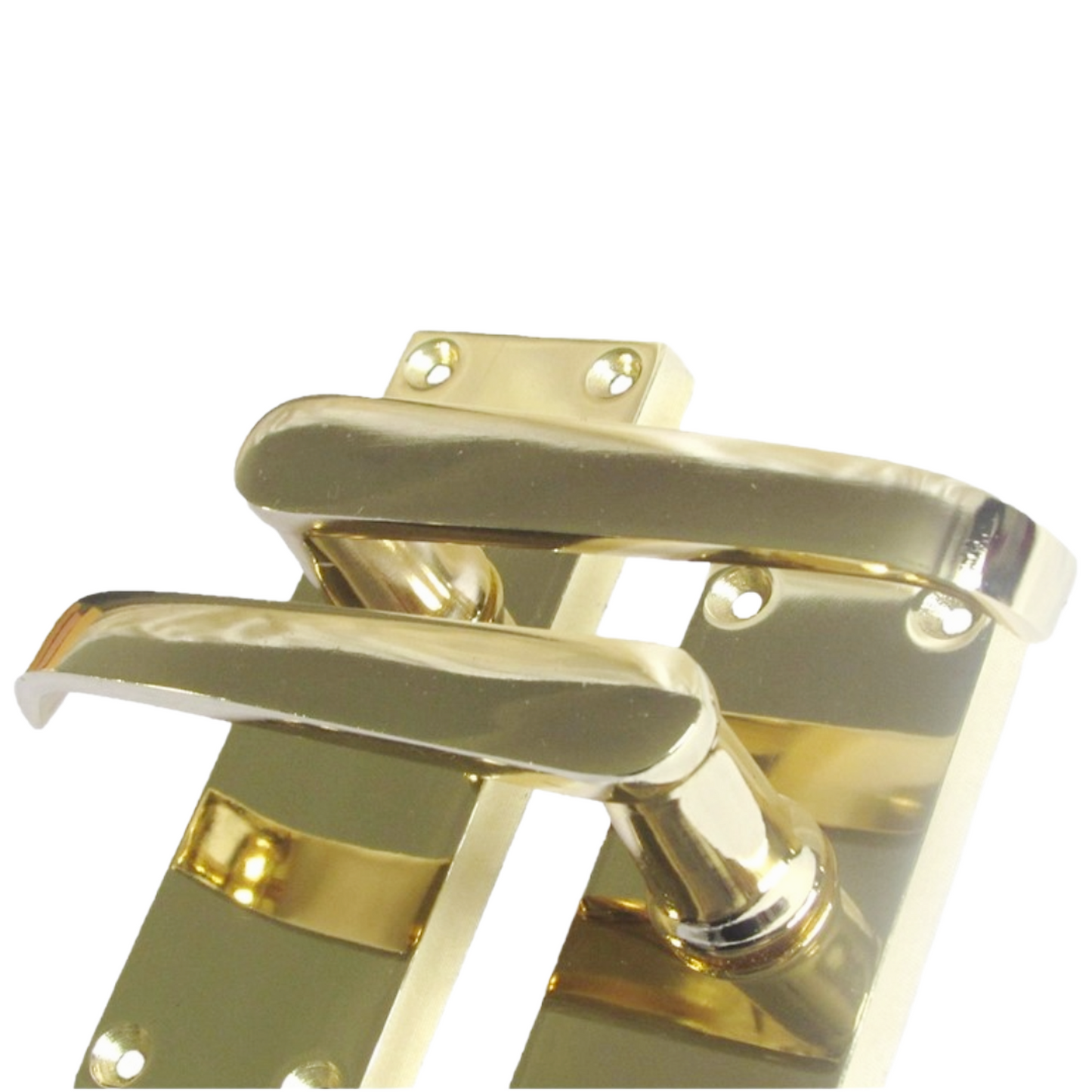 Multipack Door Handles Victorian Straight Lever Latch - Brass 1/4/6 Pairs - 120mm X 42mm