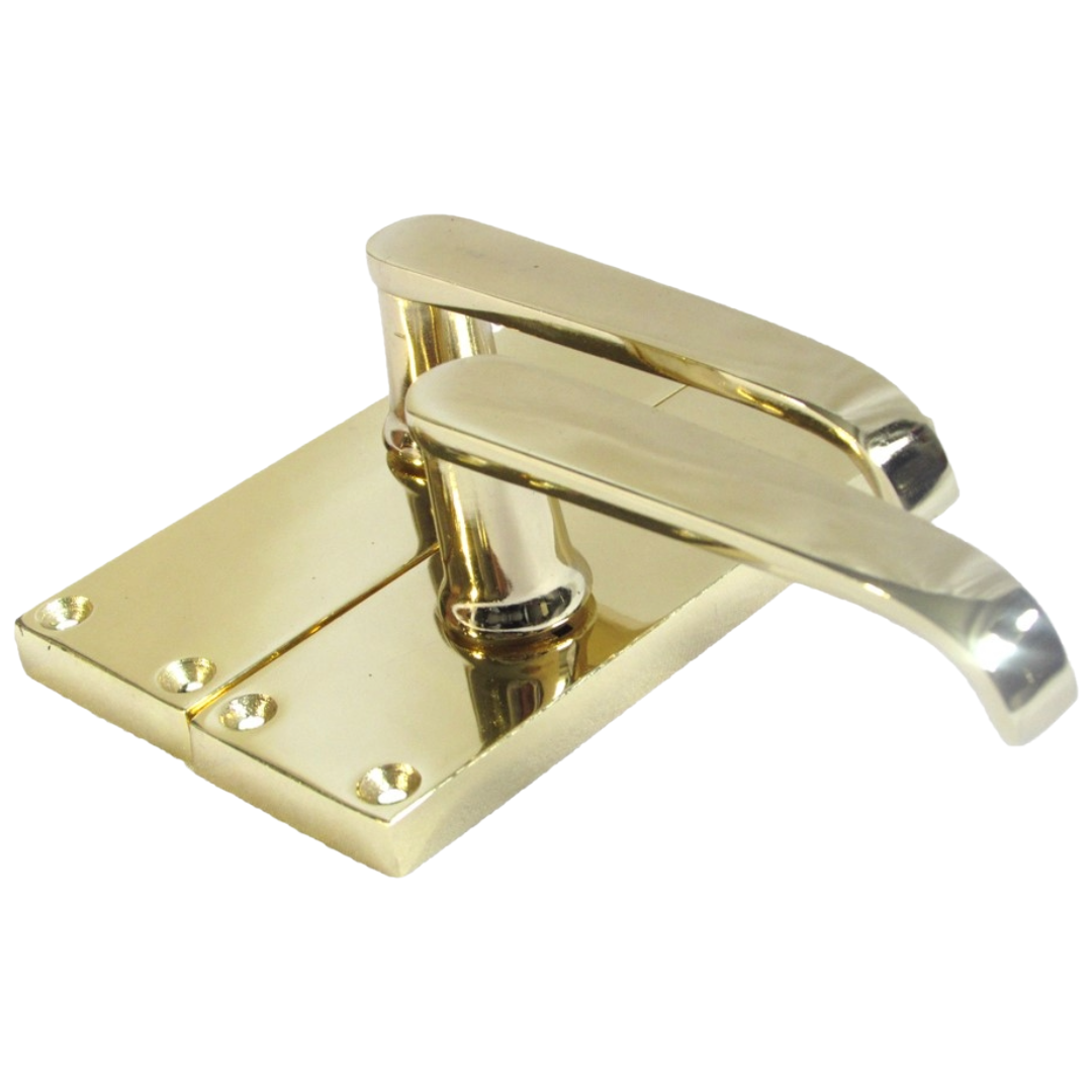 MULTIPACK Door Handles Victorian Straight Lever Latch - Brass 1/4/6 Pairs