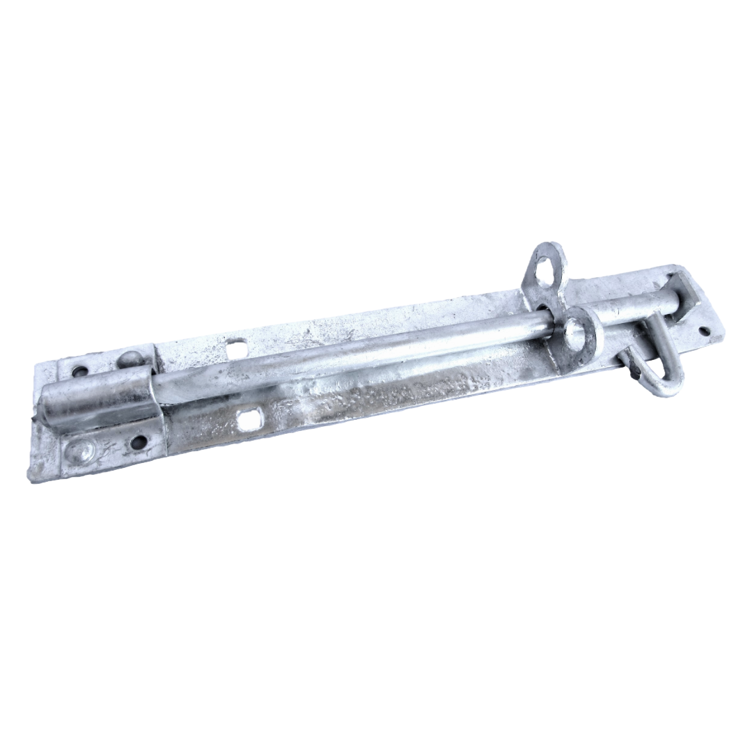 12" Bright Zinc Plated Brenton Bolt Door Gate Lock