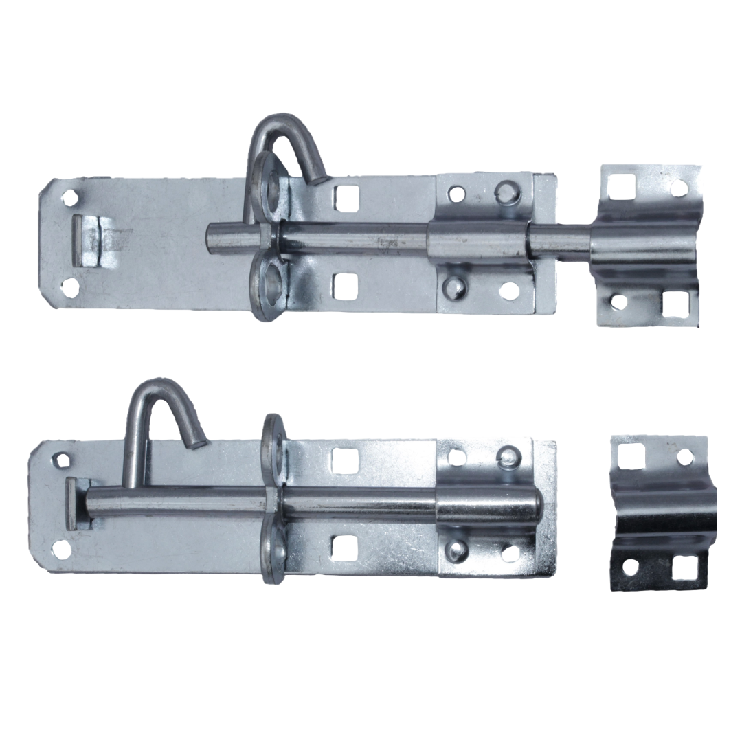 Garden Side Gate Fixing Kit 3x T Hinges Ring Latch Brenton Bolt Set ZINC